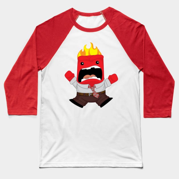 Mr Anger Baseball T-Shirt by gravelskies